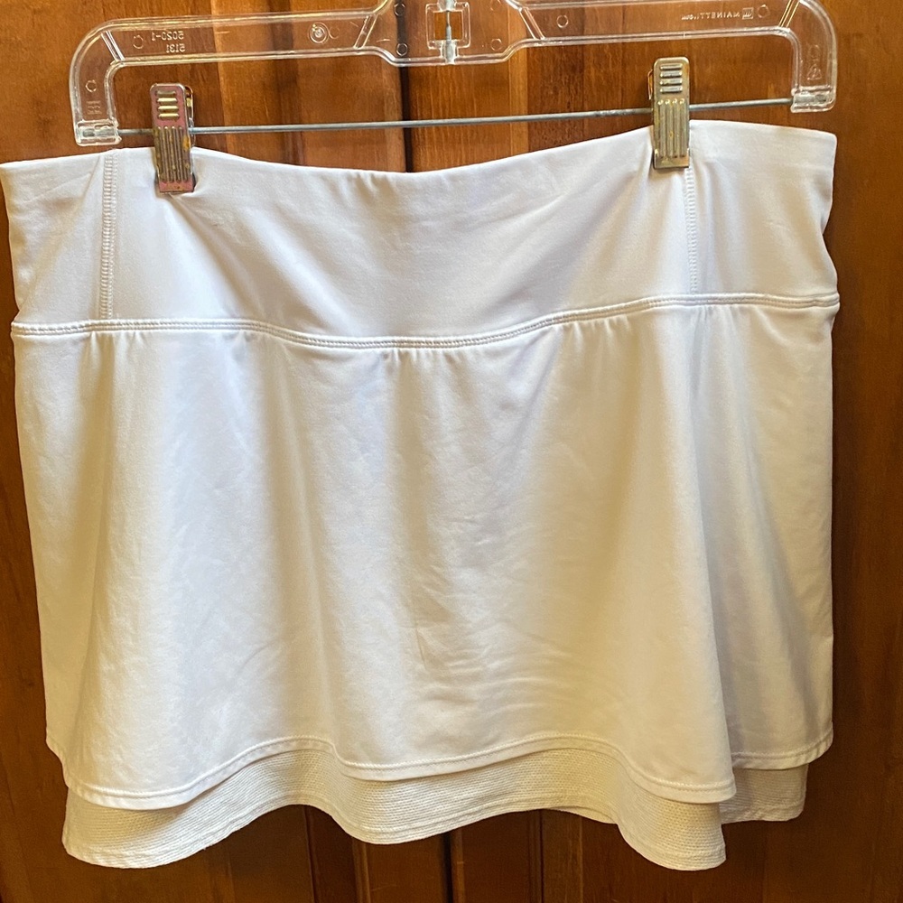 Athleta White Size Large Athletic Skort Tennis Activewear Fall Workout